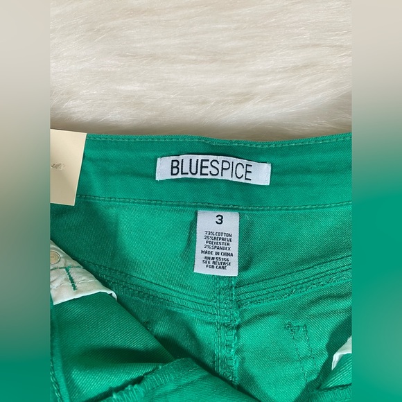 NWT Blue Spice Green Denim Classic Shorts Size 3 Eco Recycled Twill - Picture 4 of 6
